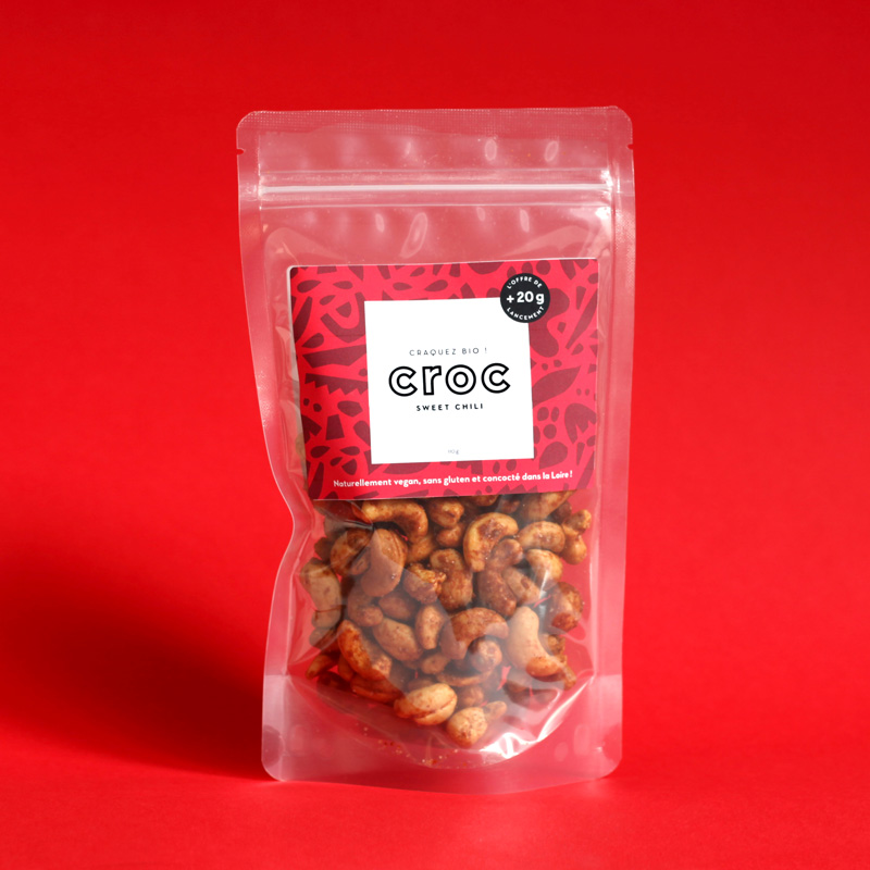 DOYPACK-SWEET-CHILI noix de cajou sweet chili noix de cajou chili noix de cajou bio éthique