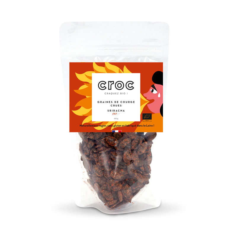 courge-sriracha graines de courge crues sriracha bio éthique grossiste graines de courge bio France