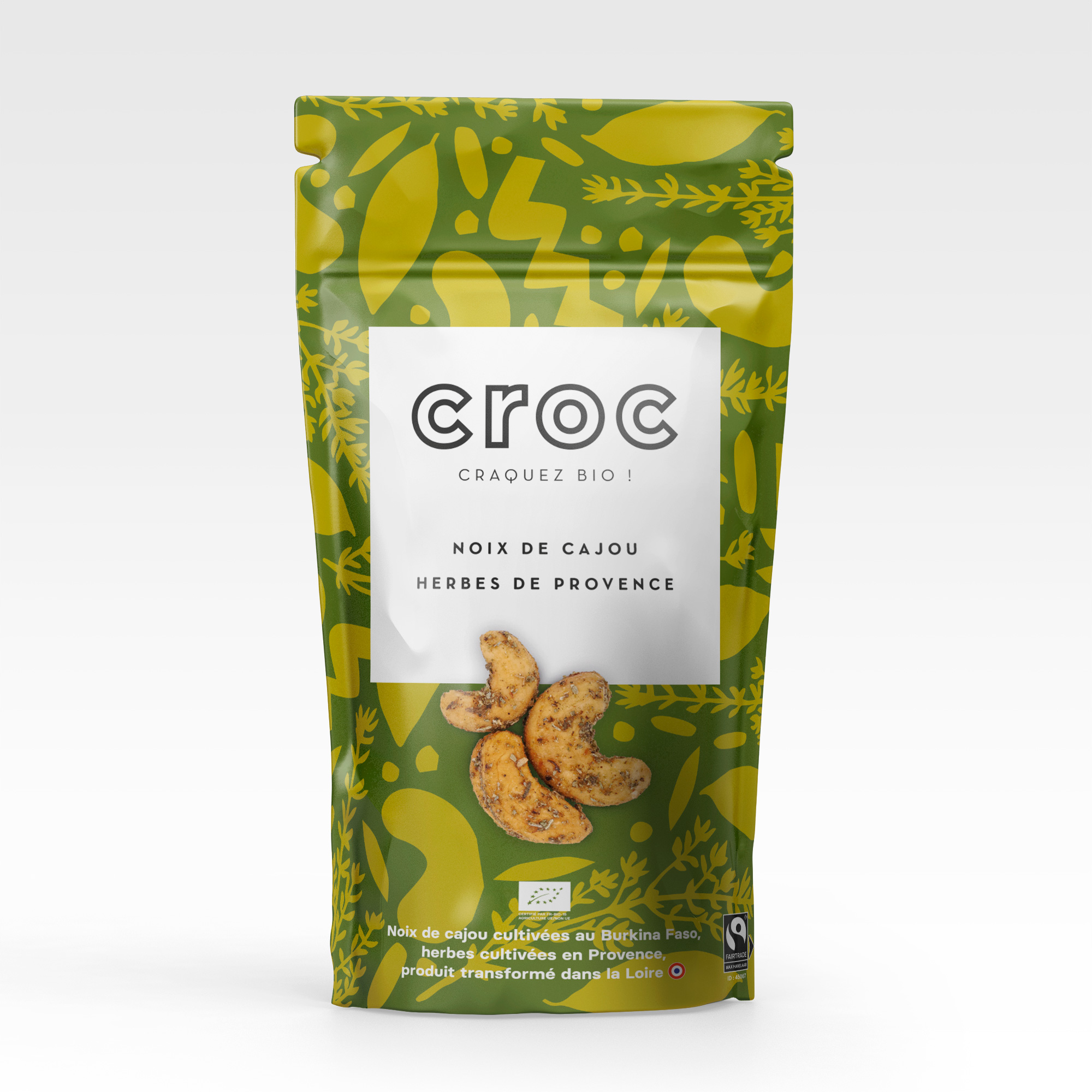 croc snack fournisseur noix de cajou bio éthique grossiste snack doypack